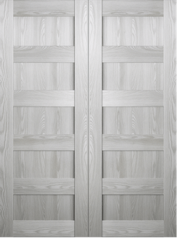 AVON 07 4R RIBEIRA ASH DOUBLE BARN BELLDINNI MODERN INTERIOR DOOR - 2