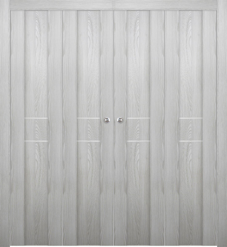 AVON 01 2HN RIBEIRA ASH DOUBLE BI-FOLD BELLDINNI MODERN INTERIOR DOOR - 1
