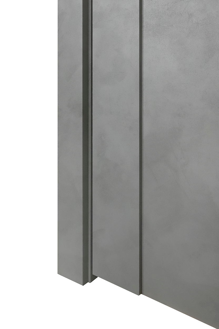 AVON 101 VETRO DARK URBAN INVISIBLE METAL FRAME BELLDINNI MODERN INTERIOR DOOR - 4