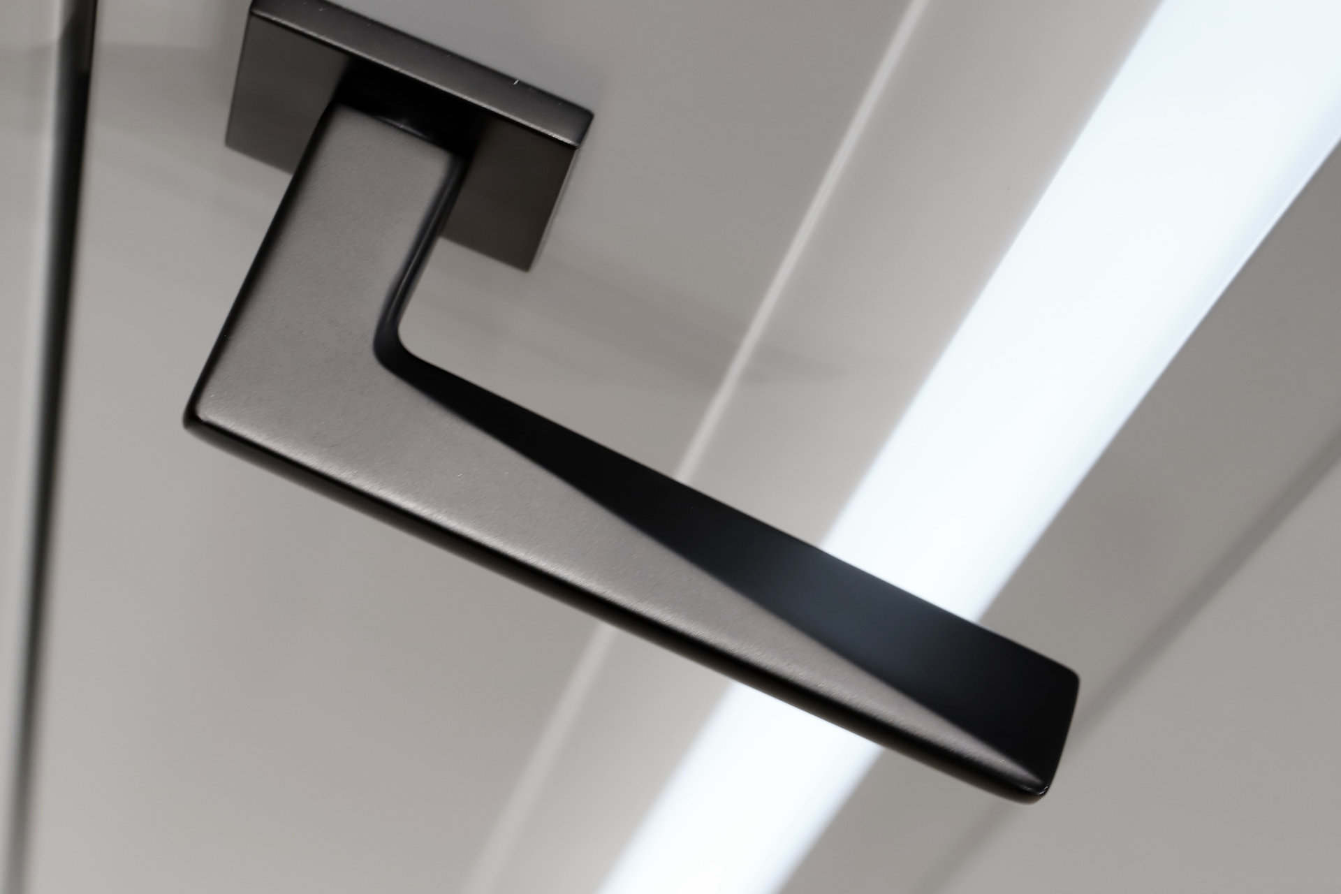 AURUM 2 VETRO POLAR WHITE SWING BELLDINNI MODERN INTERIOR DOOR - 3