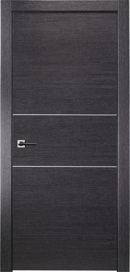 AVANTI 2H BLACK APRICOT SWING BELLDINNI MODERN INTERIOR DOOR - 1