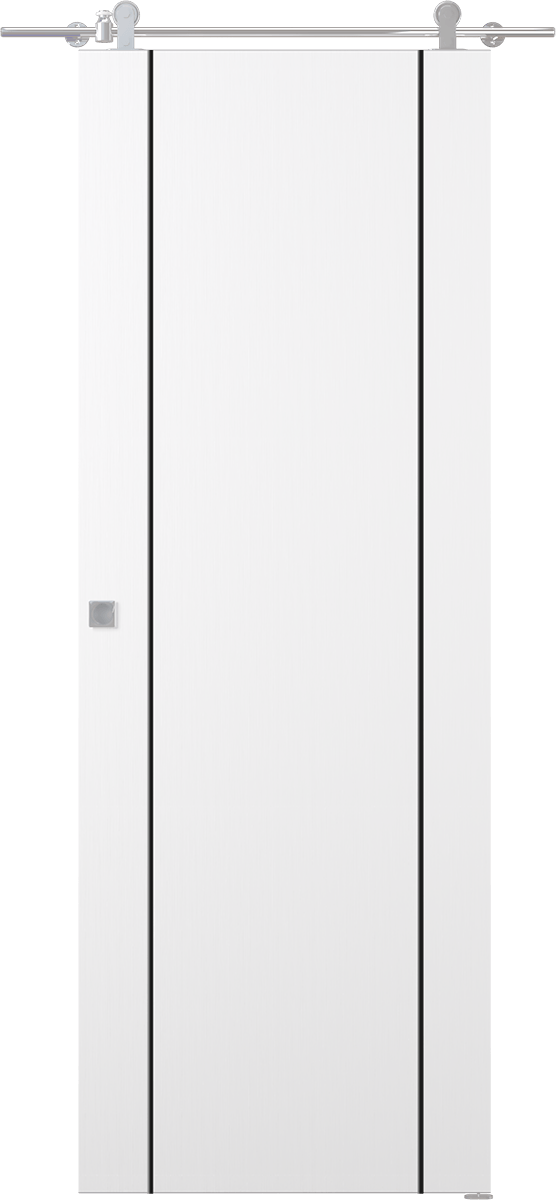 PALLADIO 2U BLACK BIANCO NOBLE BARN DOORS BELLDINNI MODERN INTERIOR DOOR - 1