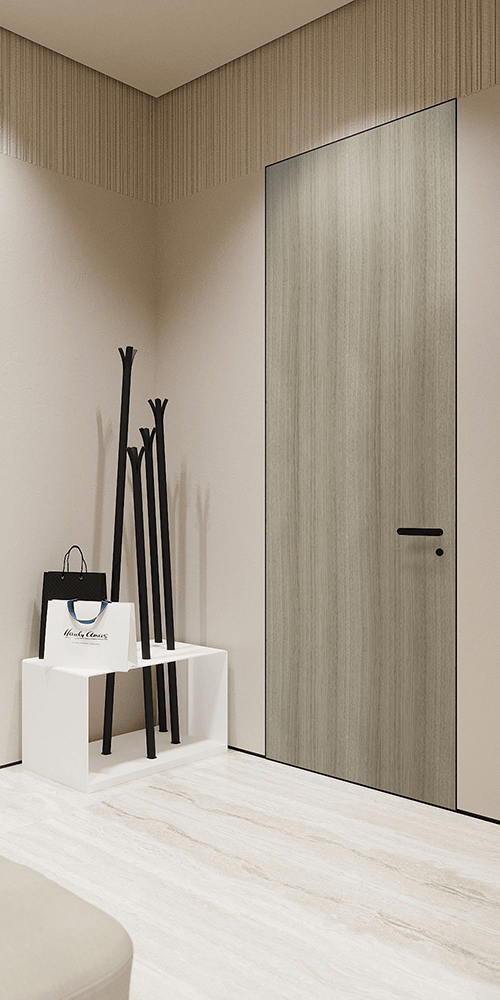 OPTIMA SHAMBOR INVISIBLE METAL FRAME BELLDINNI MODERN INTERIOR DOOR - 1