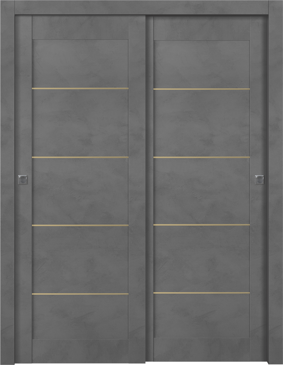 AVON 07 4H GOLD DARK URBAN BYPASS BELLDINNI MODERN INTERIOR DOOR - 1