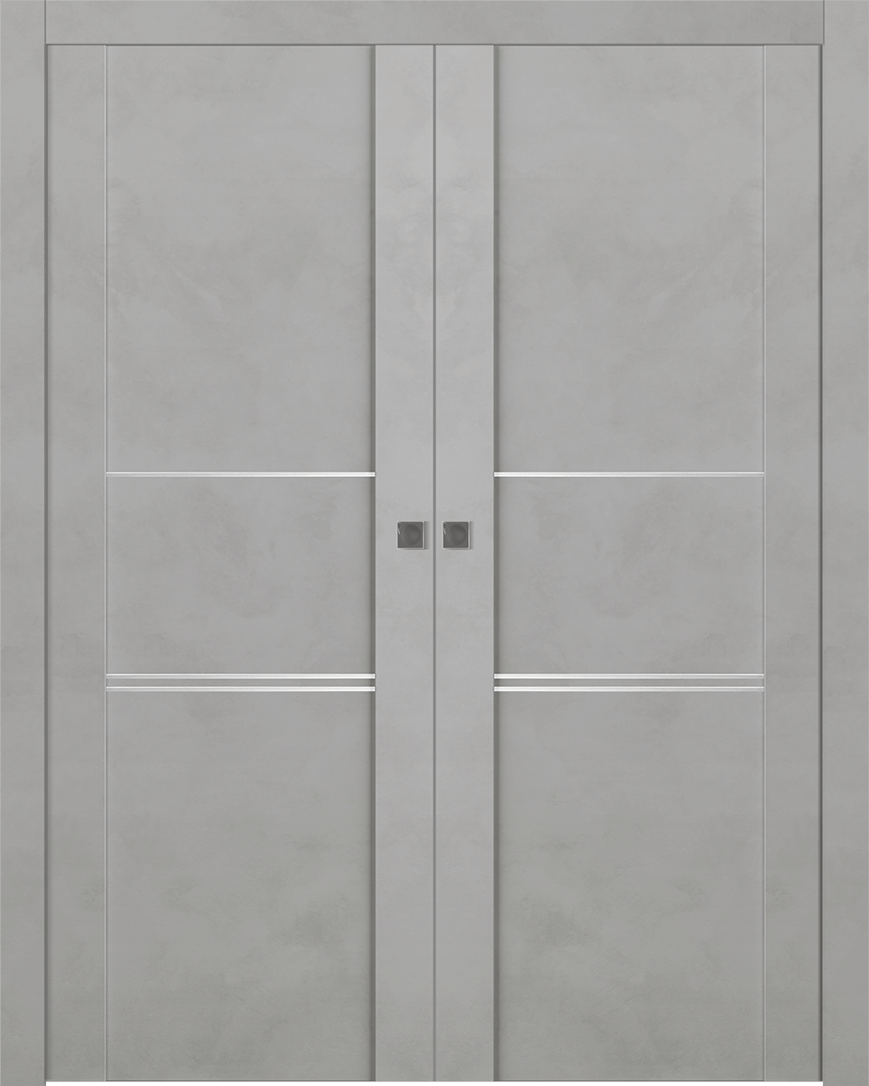 AVON 01 3H LIGHT URBAN DOUBLE POCKET DOORS BELLDINNI MODERN INTERIOR DOOR - 1