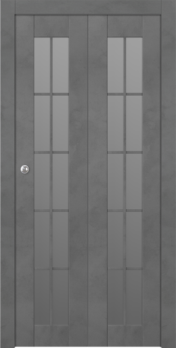 AVON 10 LITE VETRO DARK URBAN BI-FOLD BELLDINNI MODERN INTERIOR DOOR - 1