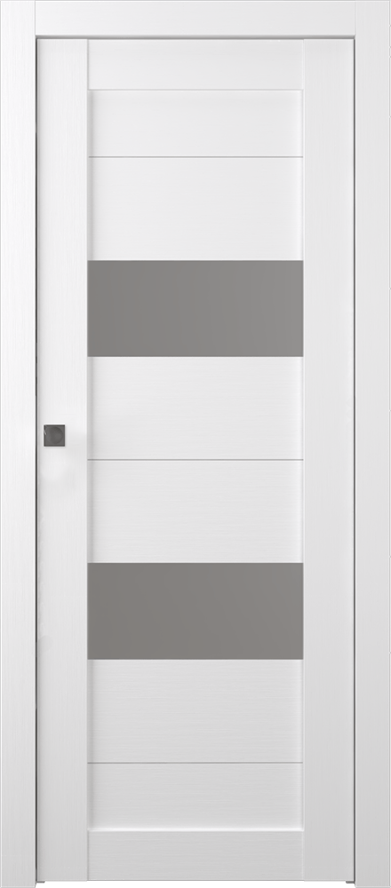 BERTA VETRO BIANCO NOBLE POCKET BELLDINNI MODERN INTERIOR DOOR - 1