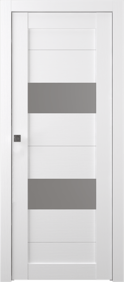 BERTA VETRO BIANCO NOBLE POCKET BELLDINNI MODERN INTERIOR DOOR - 1