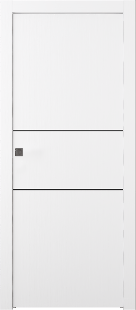 PALLADIO 2H BLACK BIANCO NOBLE POCKET DOORS BELLDINNI MODERN INTERIOR DOOR - 1