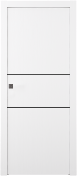 PALLADIO 2H BLACK BIANCO NOBLE POCKET DOORS BELLDINNI MODERN INTERIOR DOOR - 1