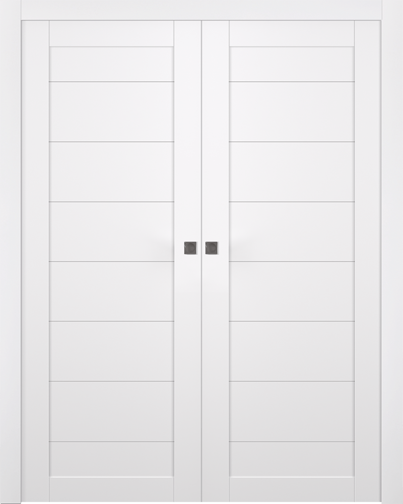 ERMI SNOW WHITE DOUBLE POCKET BELLDINNI MODERN INTERIOR DOOR - 7