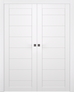 ERMI SNOW WHITE DOUBLE POCKET BELLDINNI MODERN INTERIOR DOOR - 7