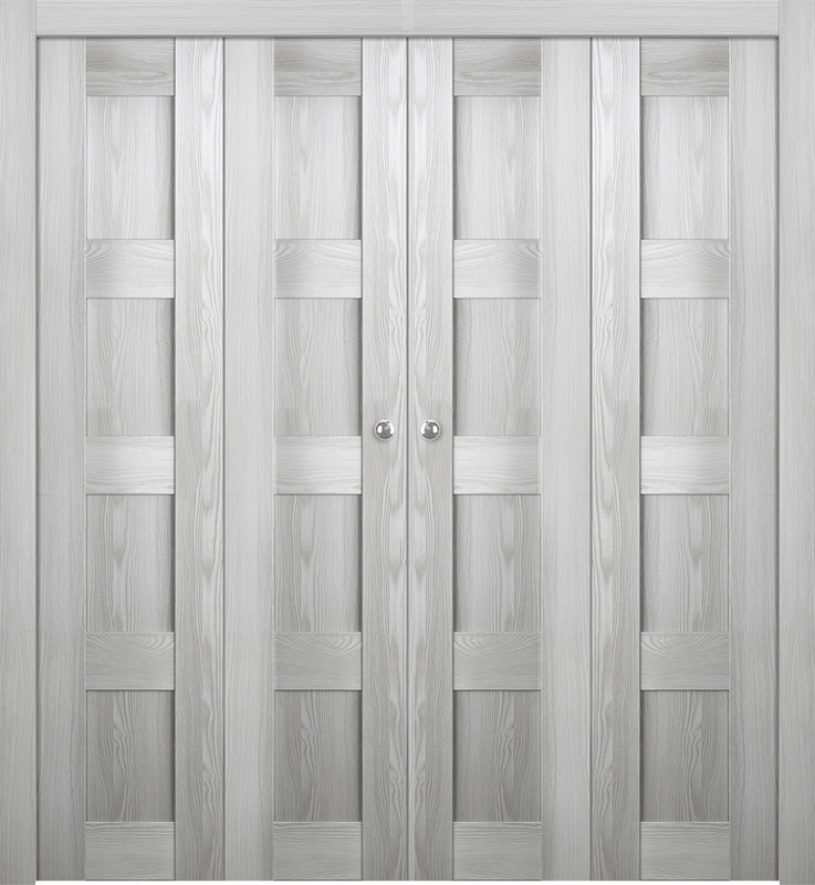 AVON 07 3R RIBEIRA ASH DOUBLE BI-FOLD BELLDINNI MODERN INTERIOR DOOR - 1