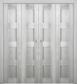 AVON 07 3R RIBEIRA ASH DOUBLE BI-FOLD BELLDINNI MODERN INTERIOR DOOR - 1
