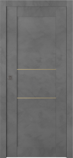 AVON 07 2H GOLD DARK URBAN POCKET BELLDINNI MODERN INTERIOR DOOR - 1