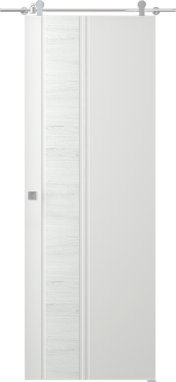 TWINWOOD 1 POLAR WHITE BARN BELLDINNI MODERN INTERIOR DOOR - 1
