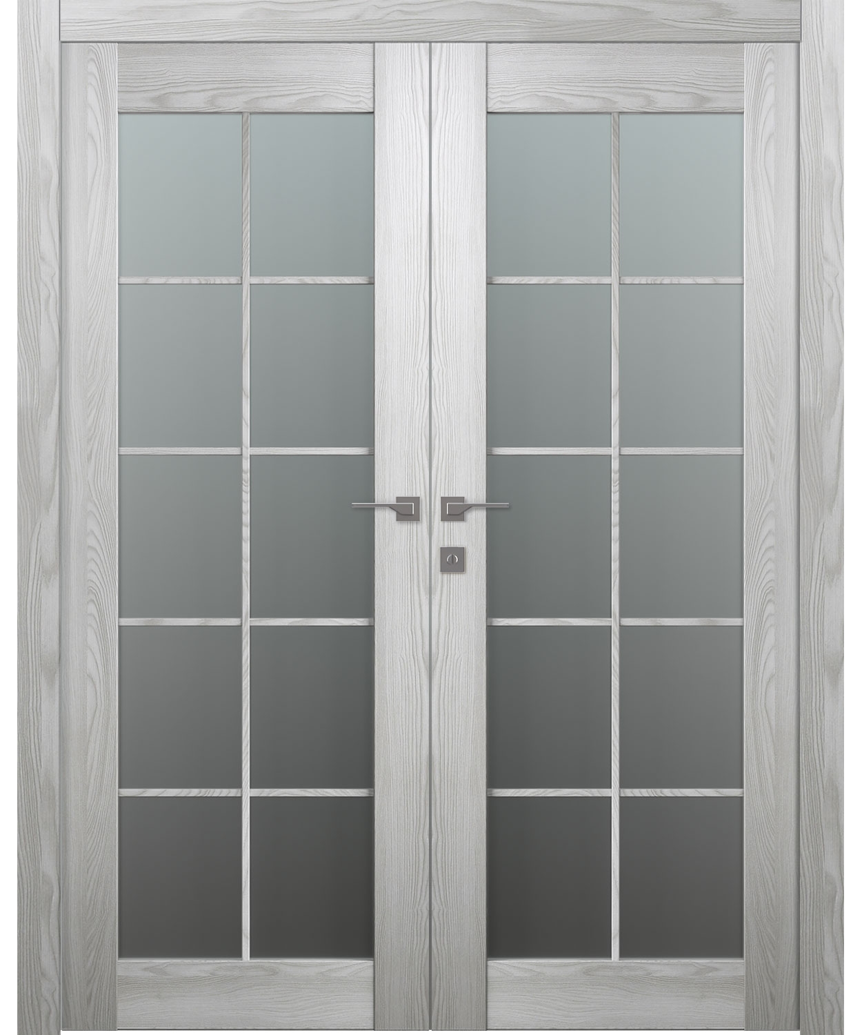 AVON 10 LITE VETRO RIBEIRA ASH DOUBLE BELLDINNI MODERN INTERIOR DOOR - 1