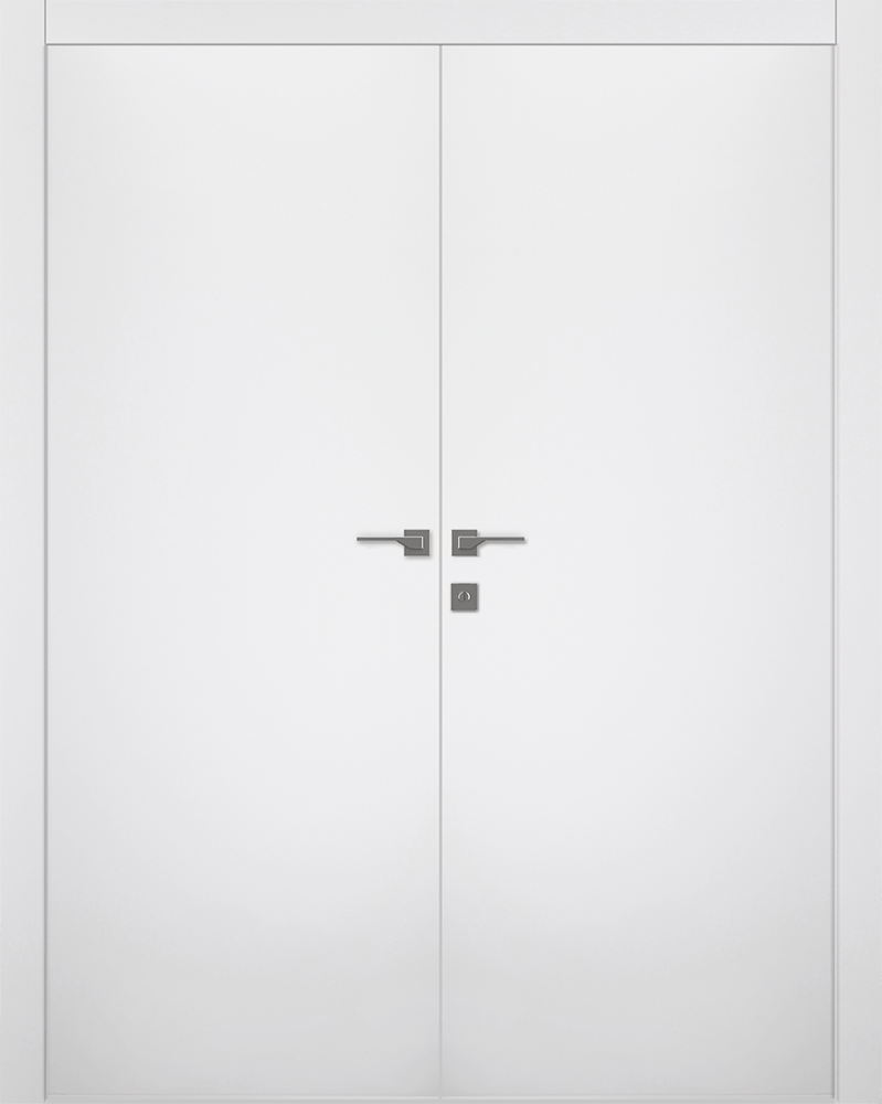 OPTIMA SNOW WHITE DOUBLE BELLDINNI MODERN INTERIOR DOOR - 1