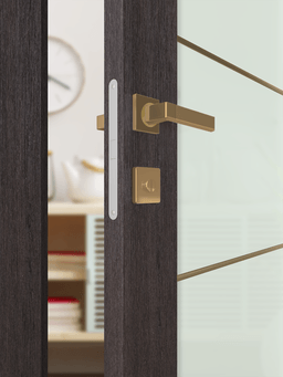AVON 202 4H GOLD STRIPS VETRO VERALINGA OAK INVISIBLE METAL FRAME BELLDINNI MODERN INTERIOR DOOR - 3