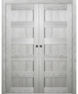 AVON 07 4R RIBEIRA ASH DOUBLE POCKET BELLDINNI MODERN INTERIOR DOOR - 1