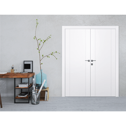 SMART PRO 2U POLAR WHITE DOUBLE BELLDINNI MODERN INTERIOR DOOR - 2