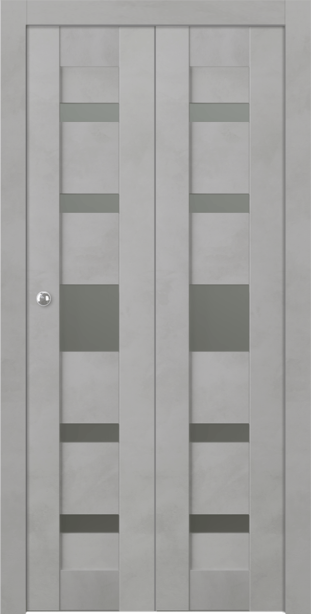 AVON 07-05 VETRO LIGHT URBAN BI-FOLD BELLDINNI MODERN INTERIOR DOOR - 1