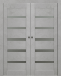 AVON 07-04 VETRO LIGHT URBAN DOUBLE POCKET BELLDINNI MODERN INTERIOR DOOR - 1