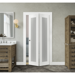 PALLADIO 207 VETRO BIANCO NOBLE BI-FOLD BELLDINNI MODERN INTERIOR DOOR - 2