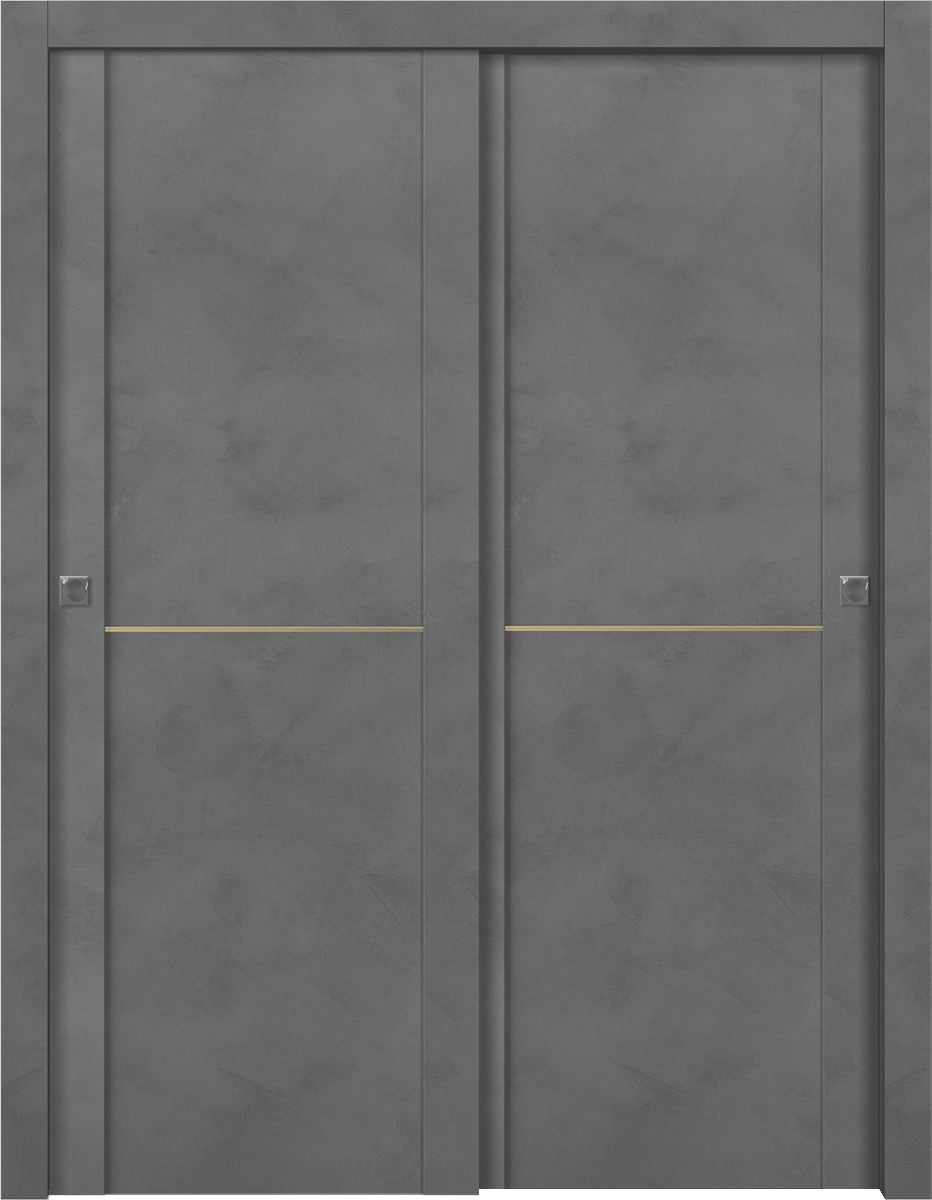 AVON 01 1H GOLD DARK URBAN BYPASS DOORS BELLDINNI MODERN INTERIOR DOOR - 1