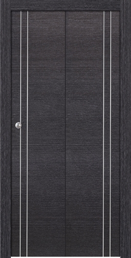 AVANTI 2V BLACK APRICOT BI-FOLD BELLDINNI MODERN INTERIOR DOOR - 1