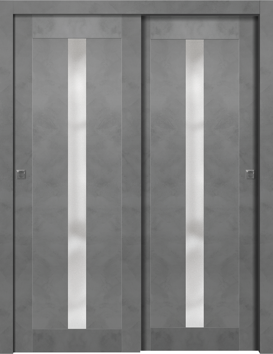 AVON 101 VETRO DARK URBAN BYPASS DOORS BELLDINNI MODERN INTERIOR DOOR - 1