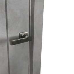 AVON 5 LITE VETRO DARK URBAN INVISIBLE METAL FRAME BELLDINNI MODERN INTERIOR DOOR - 2