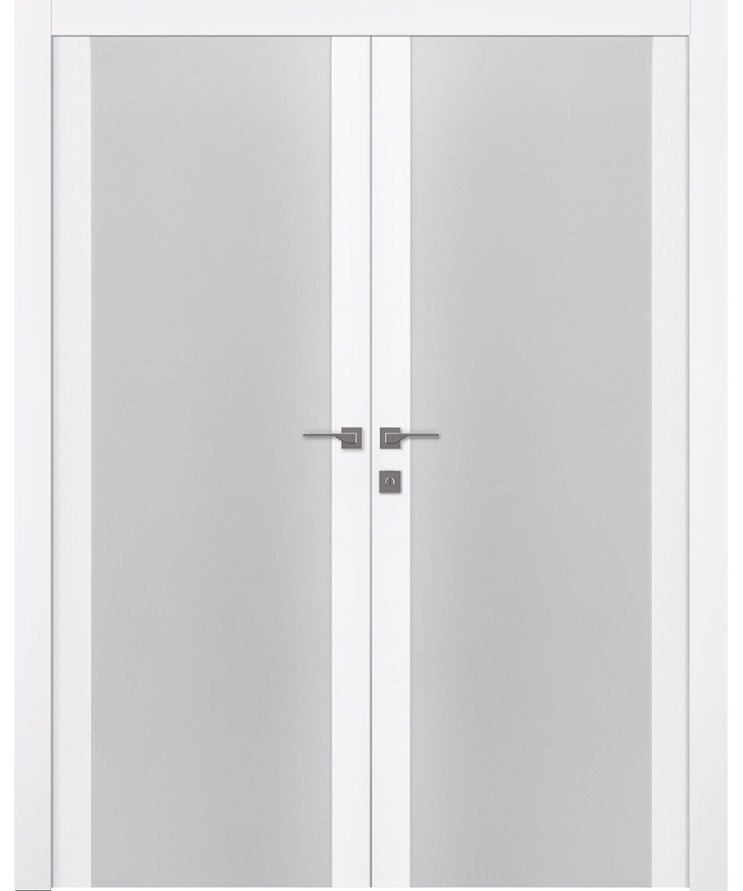 PALLADIO 202 VETRO BIANCO NOBLE DOUBLE BELLDINNI MODERN INTERIOR DOOR - 1