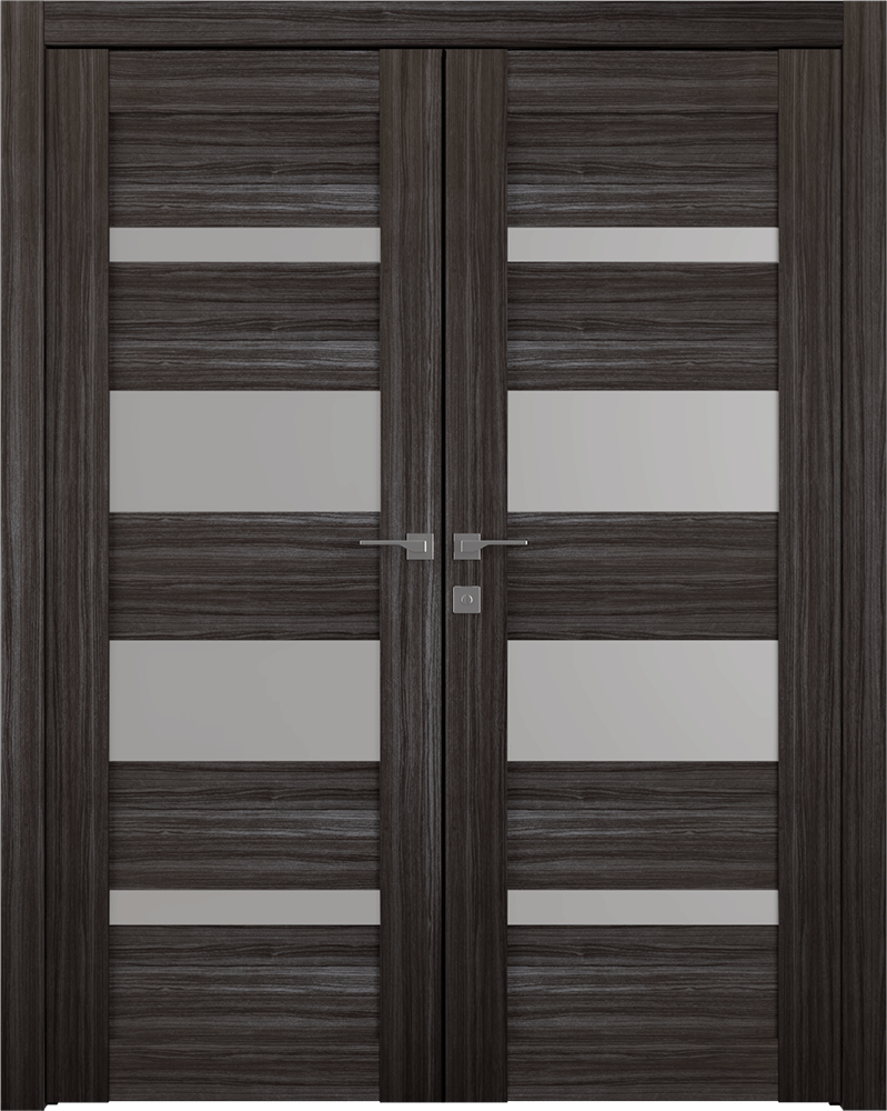 MIRELLA VETRO GRAY OAK CLOSET BELLDINNI MODERN INTERIOR DOOR - 1