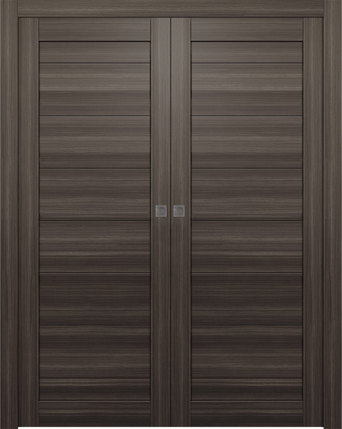 ERMI GRAY OAK DOUBLE POCKET BELLDINNI MODERN INTERIOR DOOR - 1