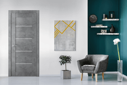 AVON 07 4H DARK URBAN INVISIBLE METAL FRAME BELLDINNI MODERN INTERIOR DOOR - 2