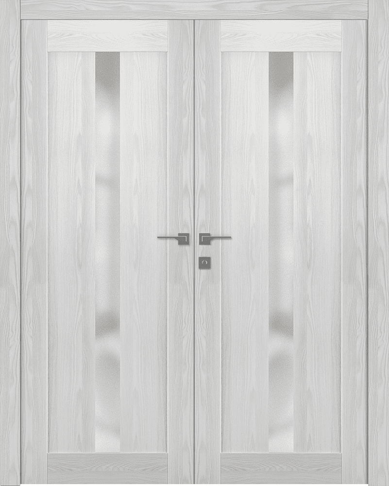 AVON 101 VETRO RIBEIRA ASH DOUBLE DOORS BELLDINNI MODERN INTERIOR DOOR - 1