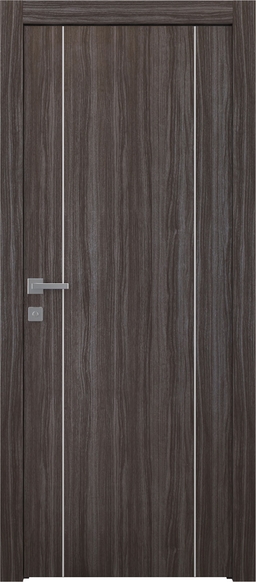 PALLADIO 2U GRAY OAK POCKET BELLDINNI MODERN INTERIOR DOOR - 1
