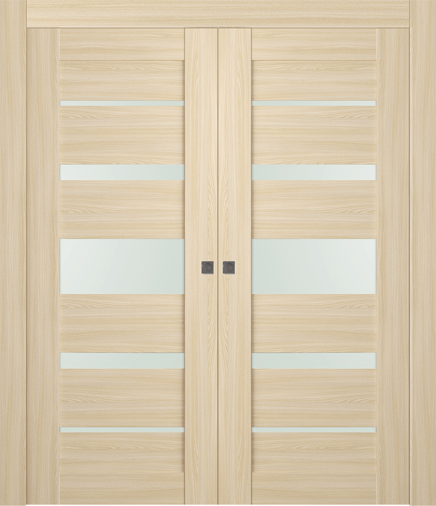 AVON 07-03 VETRO LOIRE ASH DOUBLE POCKET DOORS BELLDINNI MODERN INTERIOR DOOR - 1