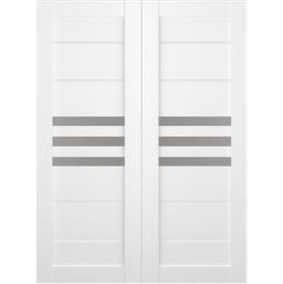 DOME VETRO BIANCO NOBLE BYPASS BELLDINNI MODERN INTERIOR DOOR - 2