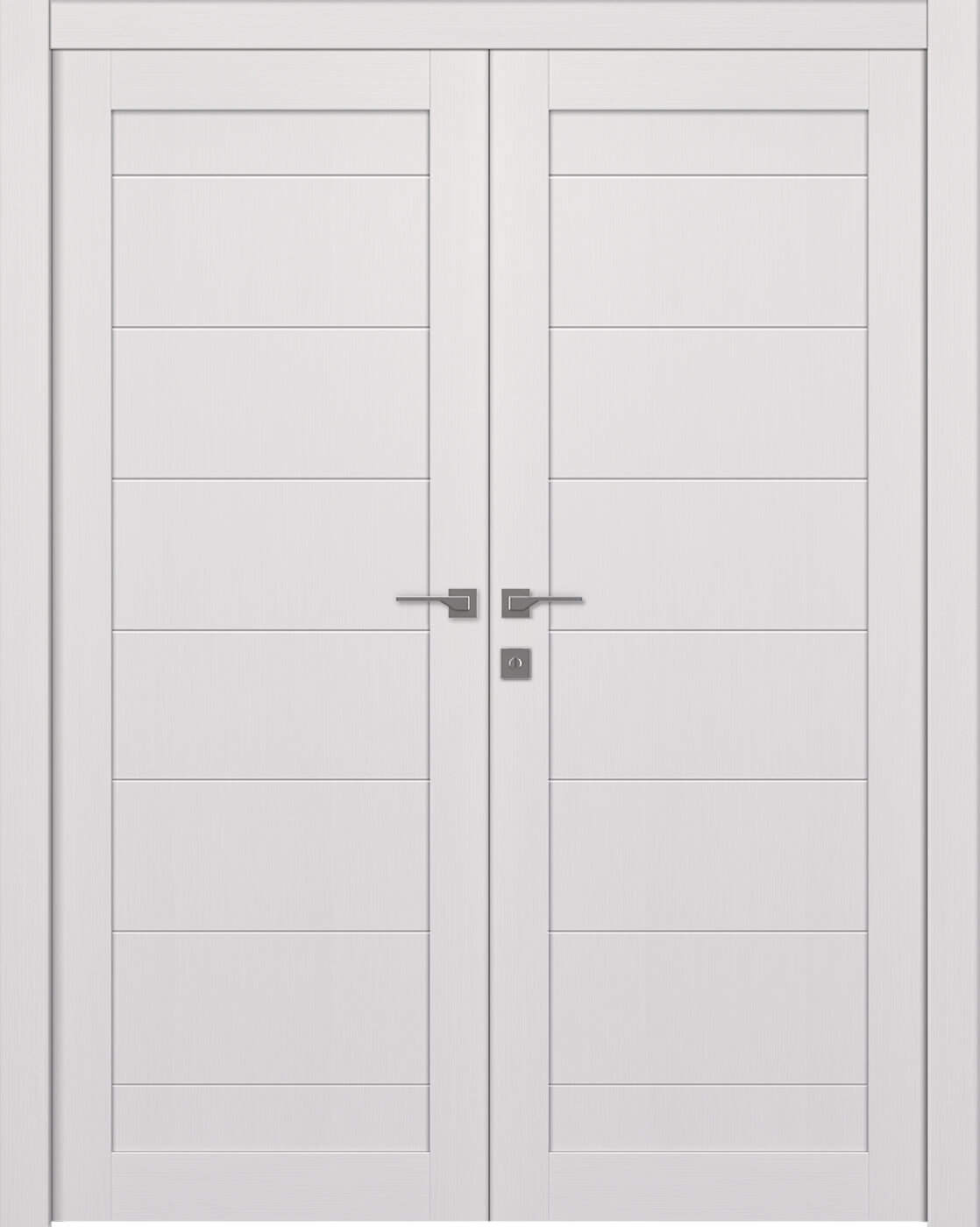 ERMI SNOW WHITE DOUBLE BELLDINNI MODERN INTERIOR DOOR - 1