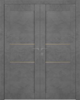AVON 07 2H GOLD DARK URBAN DOUBLE BELLDINNI MODERN INTERIOR DOOR - 1