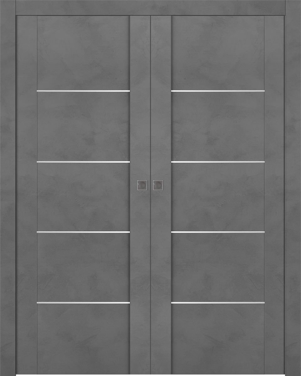 AVON 01 4H DARK URBAN DOUBLE POCKET DOORS BELLDINNI MODERN INTERIOR DOOR - 1