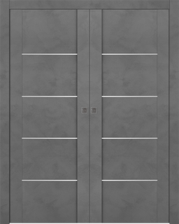 AVON 01 4H DARK URBAN DOUBLE POCKET DOORS BELLDINNI MODERN INTERIOR DOOR - 1