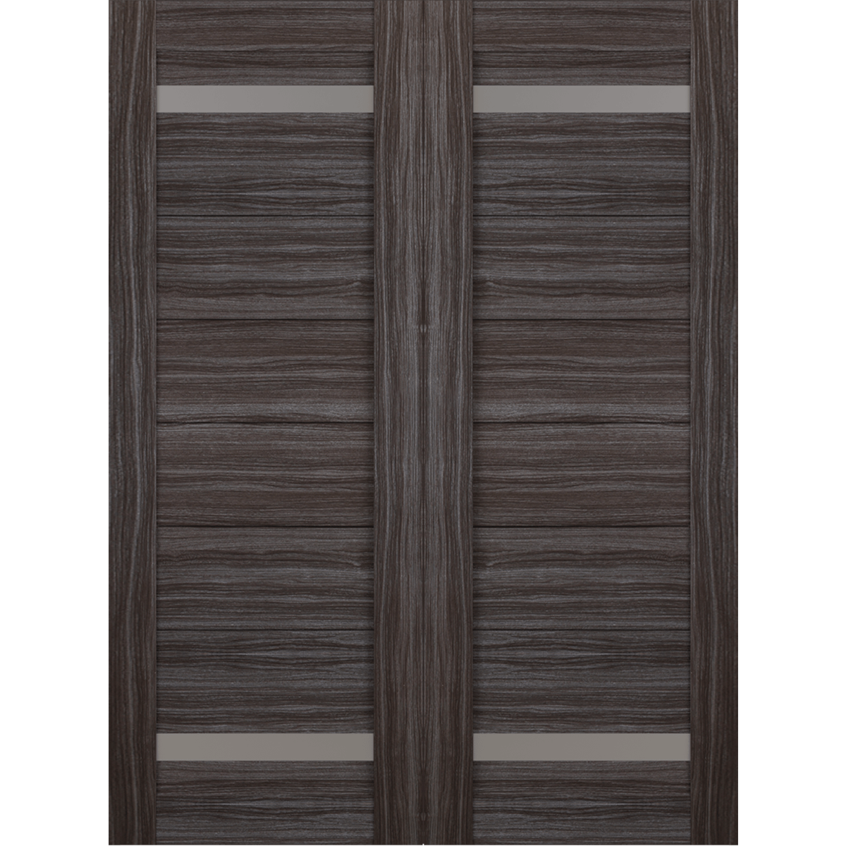 PERLA VETRO GRAY OAK BYPASS BELLDINNI MODERN INTERIOR DOOR - 2