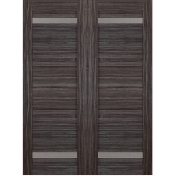 PERLA VETRO GRAY OAK BYPASS BELLDINNI MODERN INTERIOR DOOR - 2