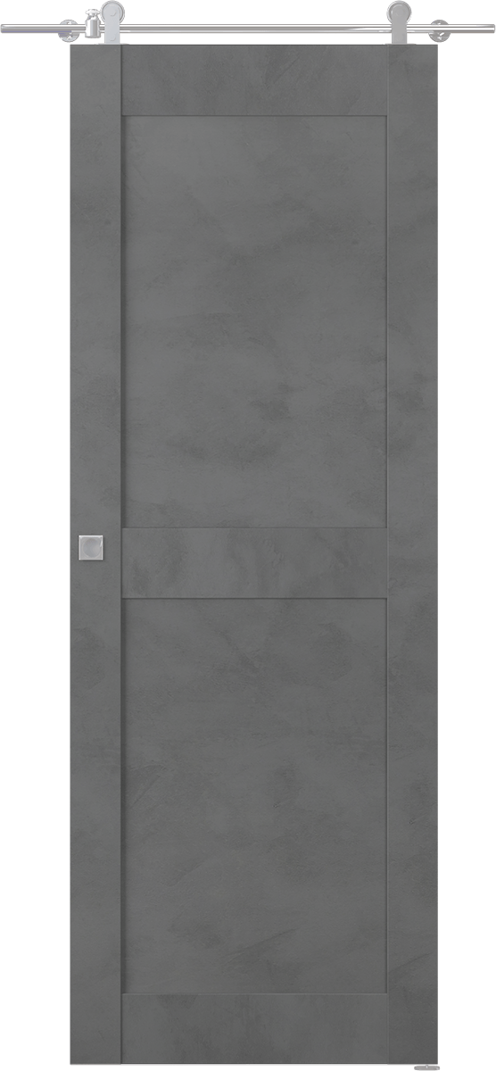 AVON 07 2RN DARK URBAN DOUBLE BARN BELLDINNI MODERN INTERIOR DOOR - 1