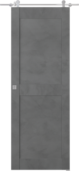 AVON 07 2RN DARK URBAN DOUBLE BARN BELLDINNI MODERN INTERIOR DOOR - 1