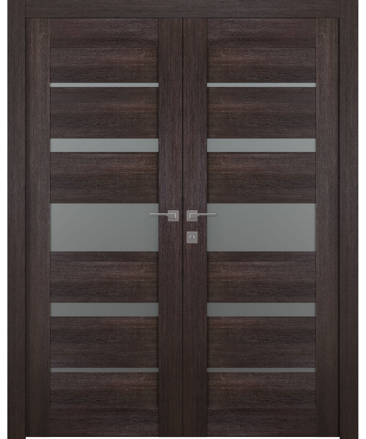 AVON 07-03 VETRO VERALINGA OAK DOUBLE BELLDINNI MODERN INTERIOR DOOR - 1