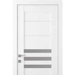 DOME VETRO SNOW WHITE SWING BELLDINNI MODERN INTERIOR DOOR - 4